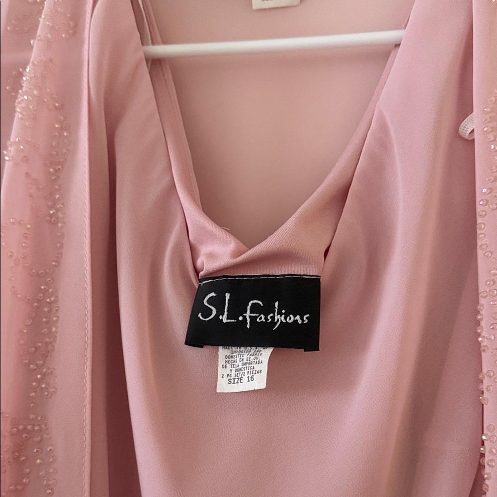 SL Fashions Light Pink mermaid tail Evening Dress - Picture 6 of 6